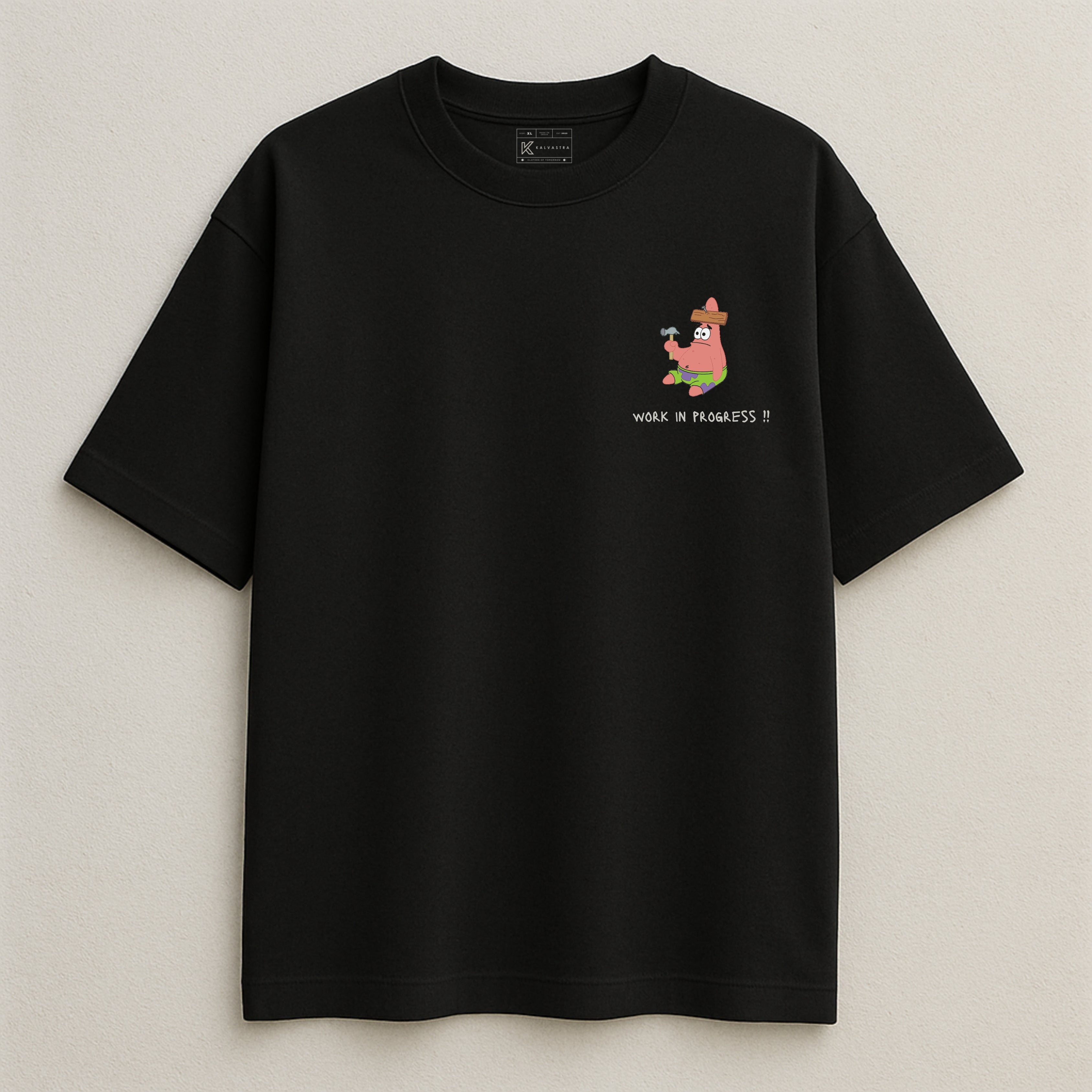 Patrick Work in Progress Oversized T-shirt – Kalvastra
